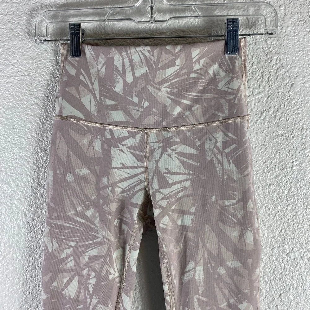 Lululemon Wunder Under High-Rise Tight Leaf Light Ivory Muse SZ 4